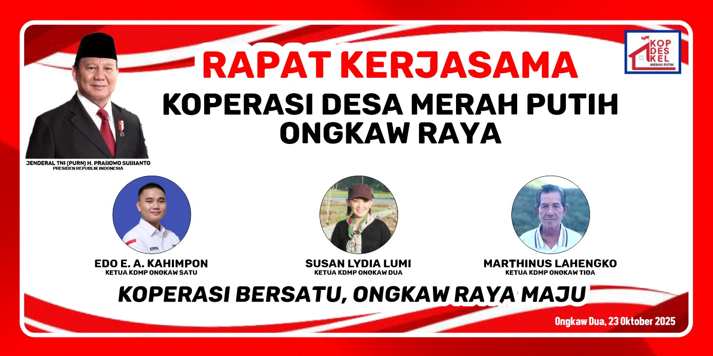 Susan L Lumi : Ketua KDMP Ongkaw sebagai Tuan Rumah sekaligus Penggagas Pertemuan FORKOPDES-OR Memberikan Pernyataan.