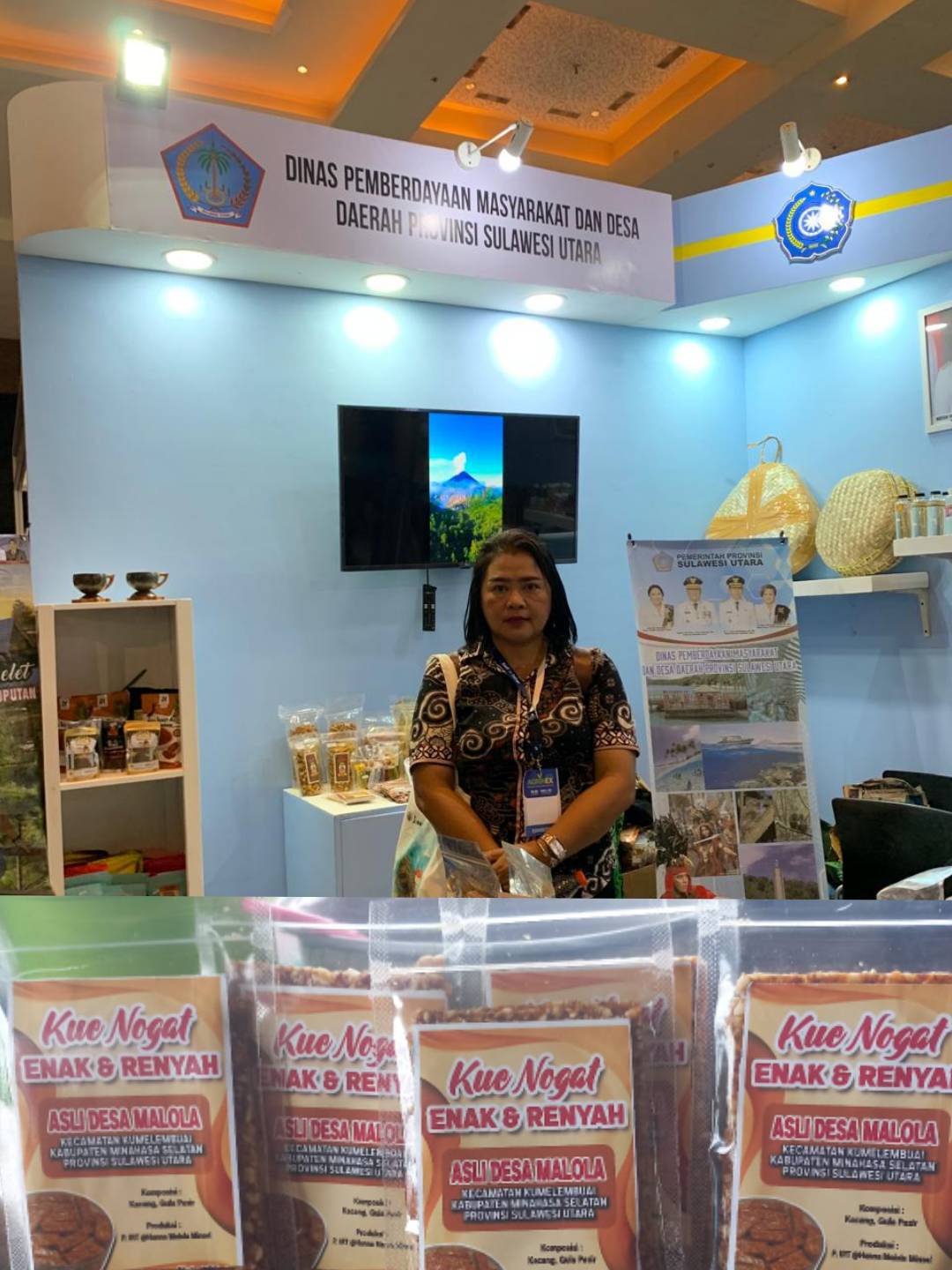 Hukumtua Cianly Pamerkan Kue Nogat Desa Malola Di Pameran Agrinex Expo Jakarta 2025